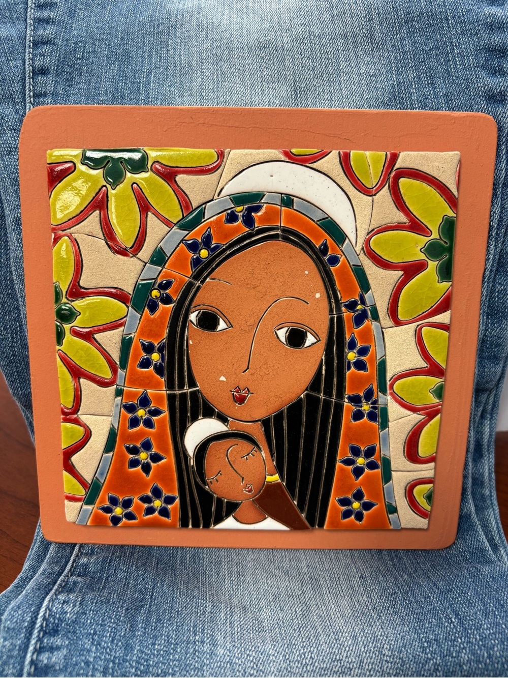 Nova Ceramica Experimental Patricia Velázquez Mother and Child Ceramic Tile Art